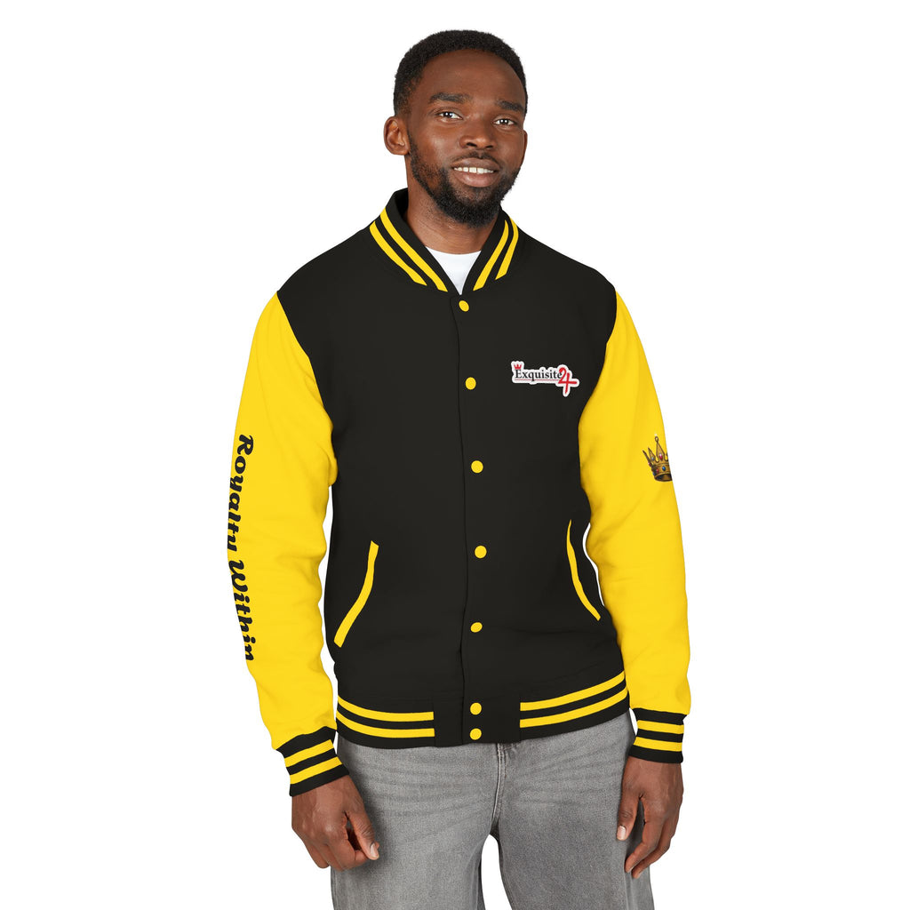 Exquisite 24 Royalty Within Emblem Varsity Jacket