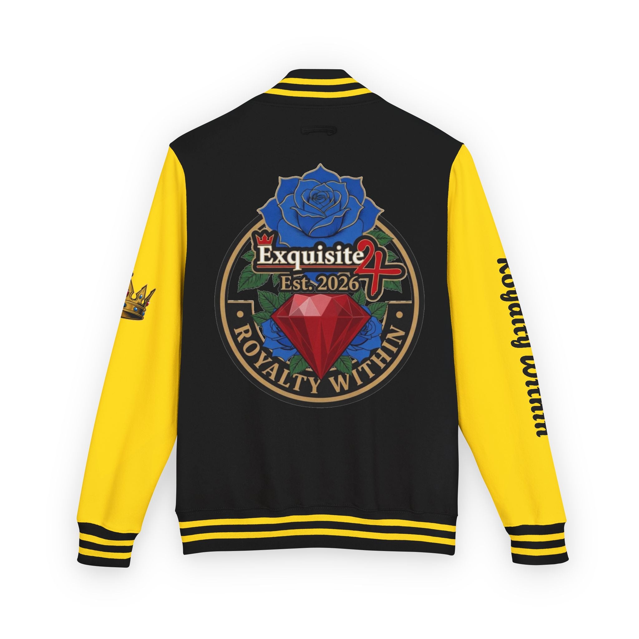 Exquisite 24 Royalty Within Emblem Varsity Jacket