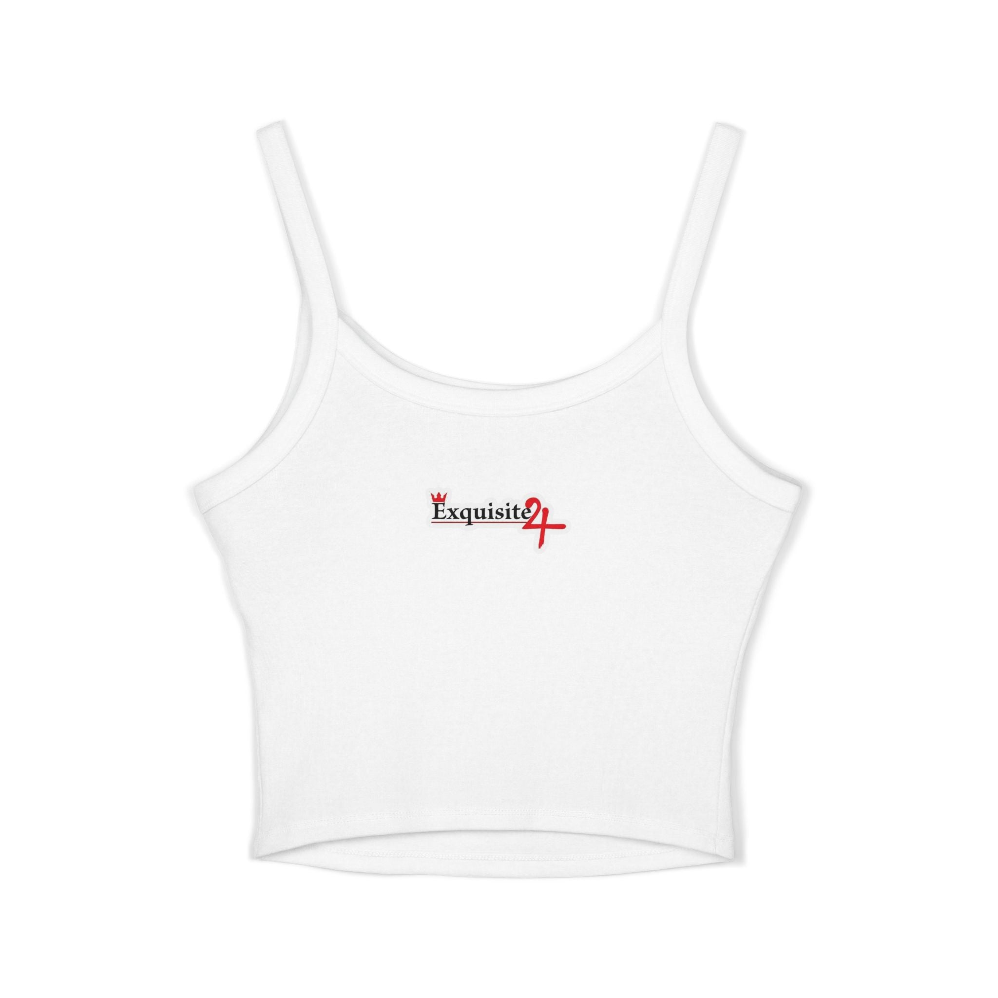 Women's Cami Tank Top — 'Exquisite 24' Camo Logo Crop Tank