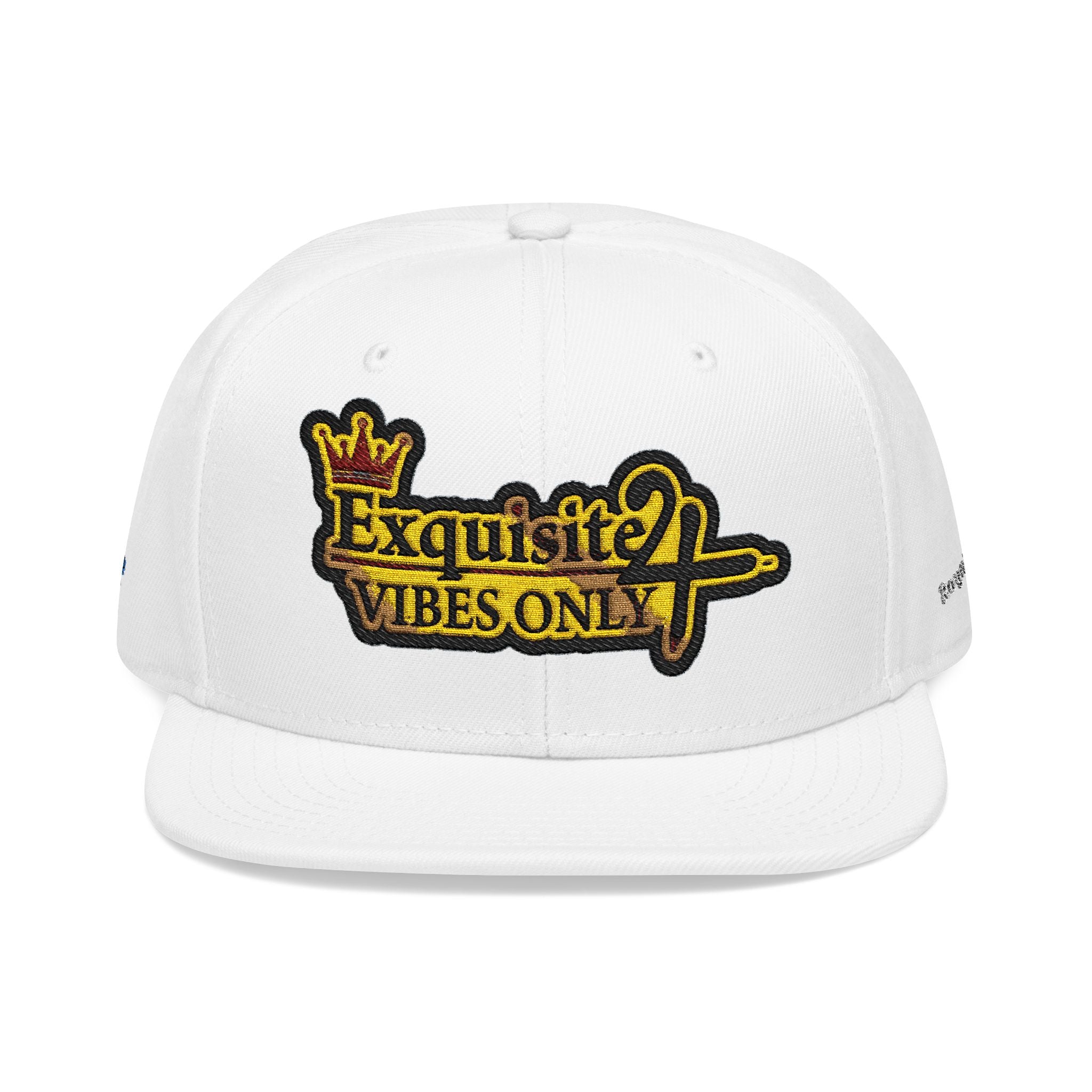 Exquisite 24 VIBES ONLY Embroidered Snapback Hat — Vintage Script Logo Streetwear Cap