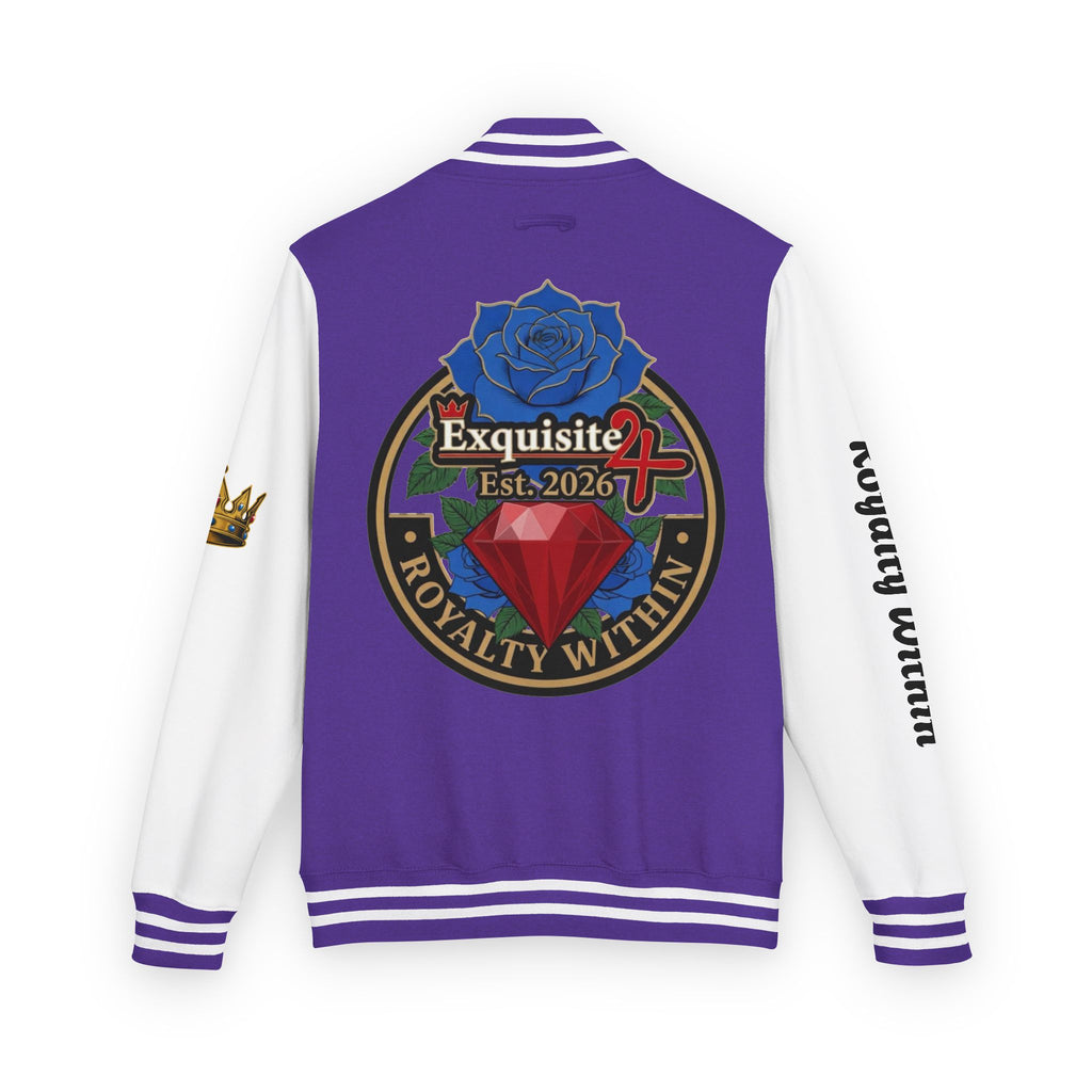 Exquisite 24 Royalty Within Emblem Varsity Jacket