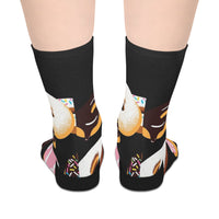 Donut Print Mid-Length Socks