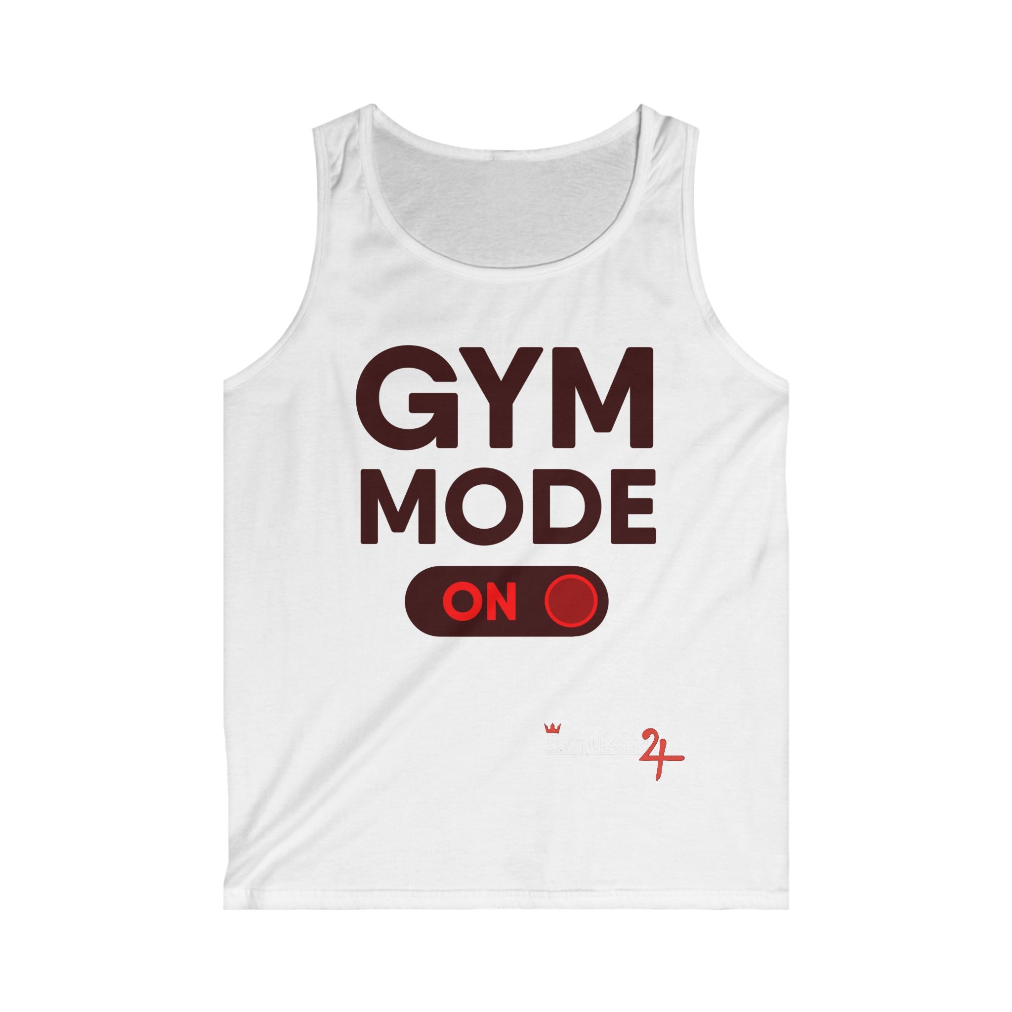 Exquisite 24 Gym Mode On Tank Top — Men's Workout Tank for Gym Enthusiasts