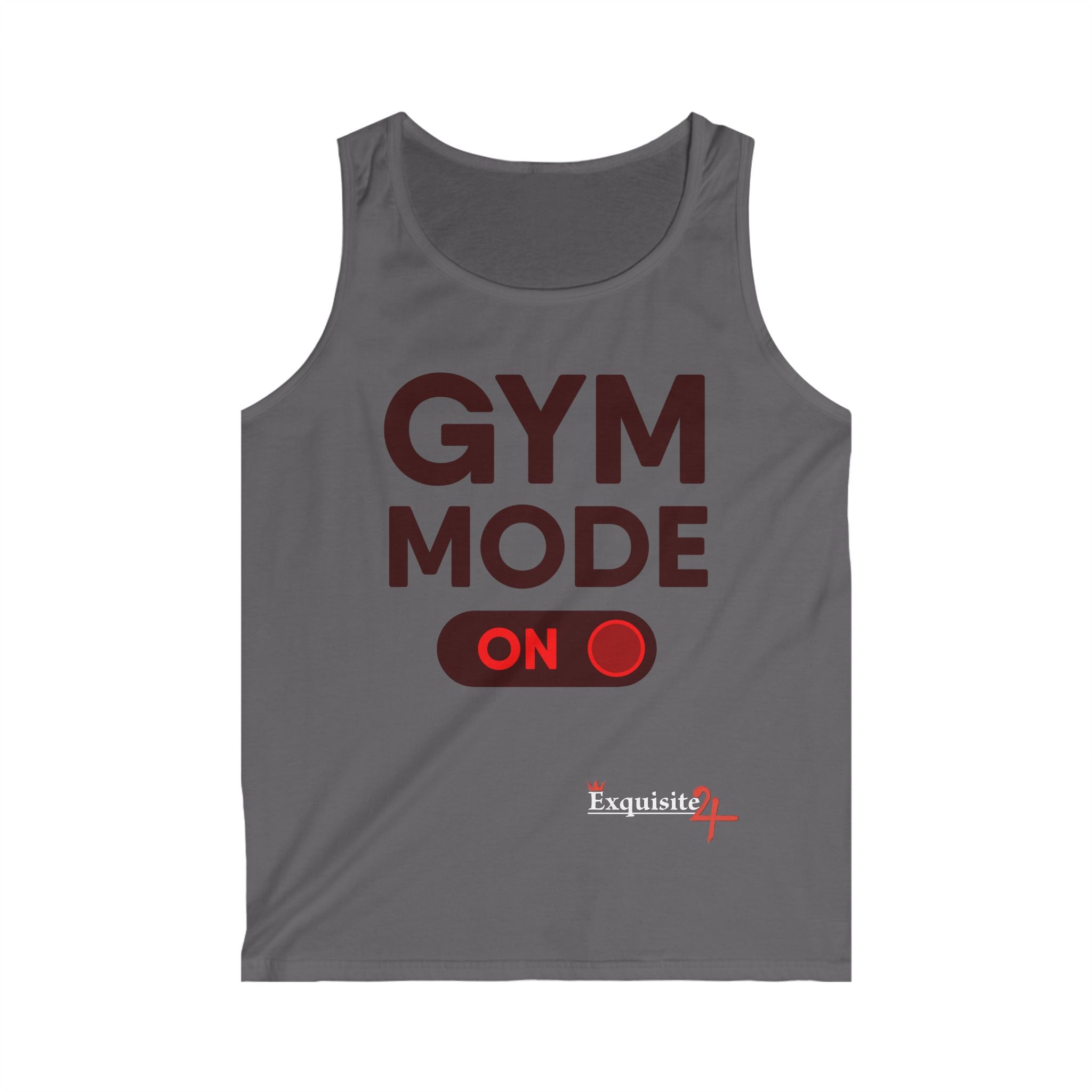 Exquisite 24 Gym Mode On Tank Top — Men's Workout Tank for Gym Enthusiasts