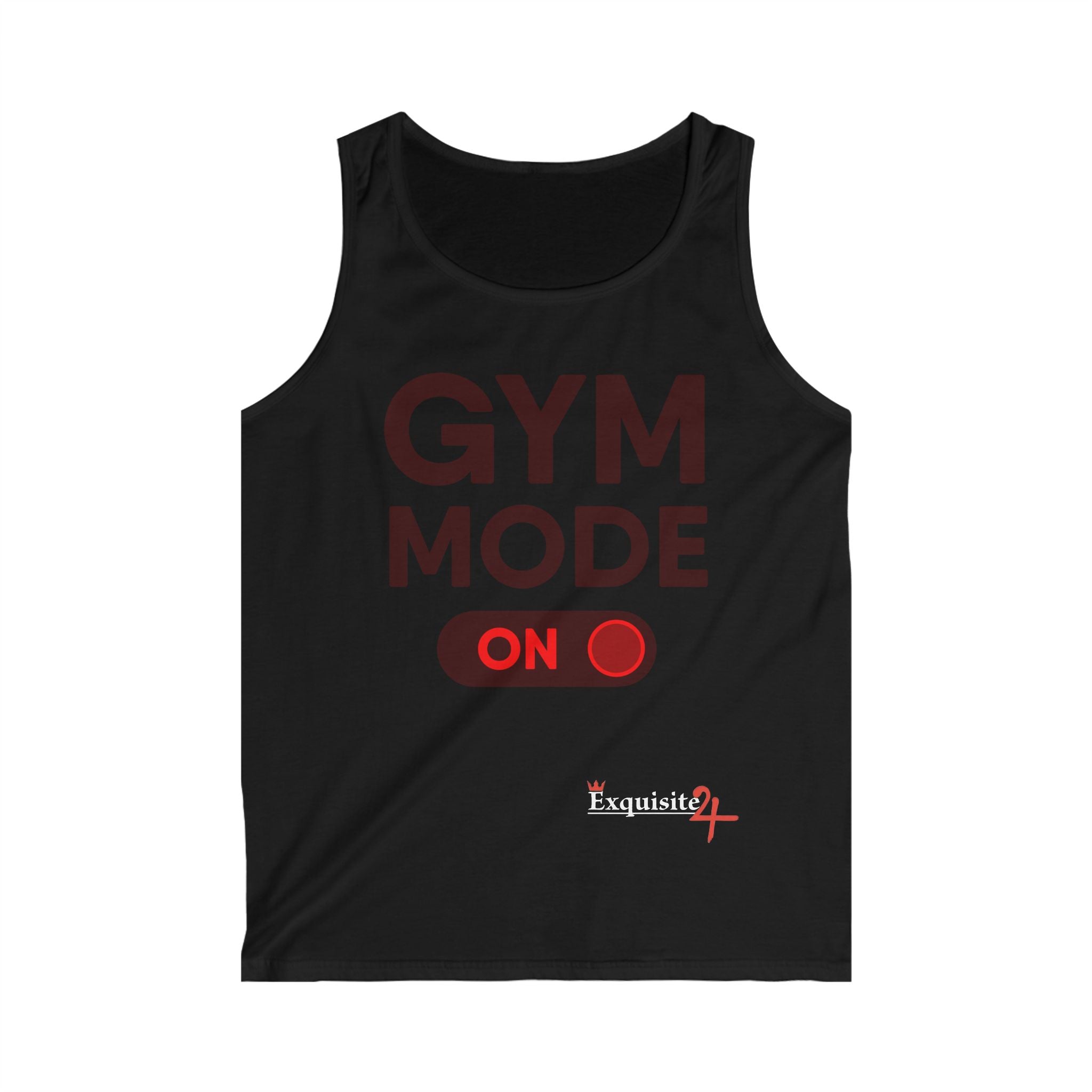 Exquisite 24 Gym Mode On Tank Top — Men's Workout Tank for Gym Enthusiasts