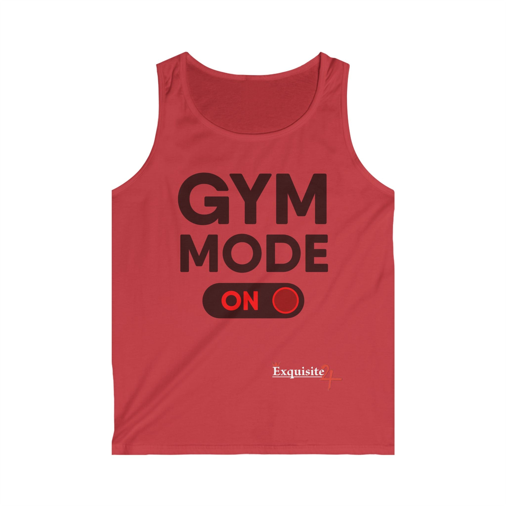 Exquisite 24 Gym Mode On Tank Top — Men's Workout Tank for Gym Enthusiasts