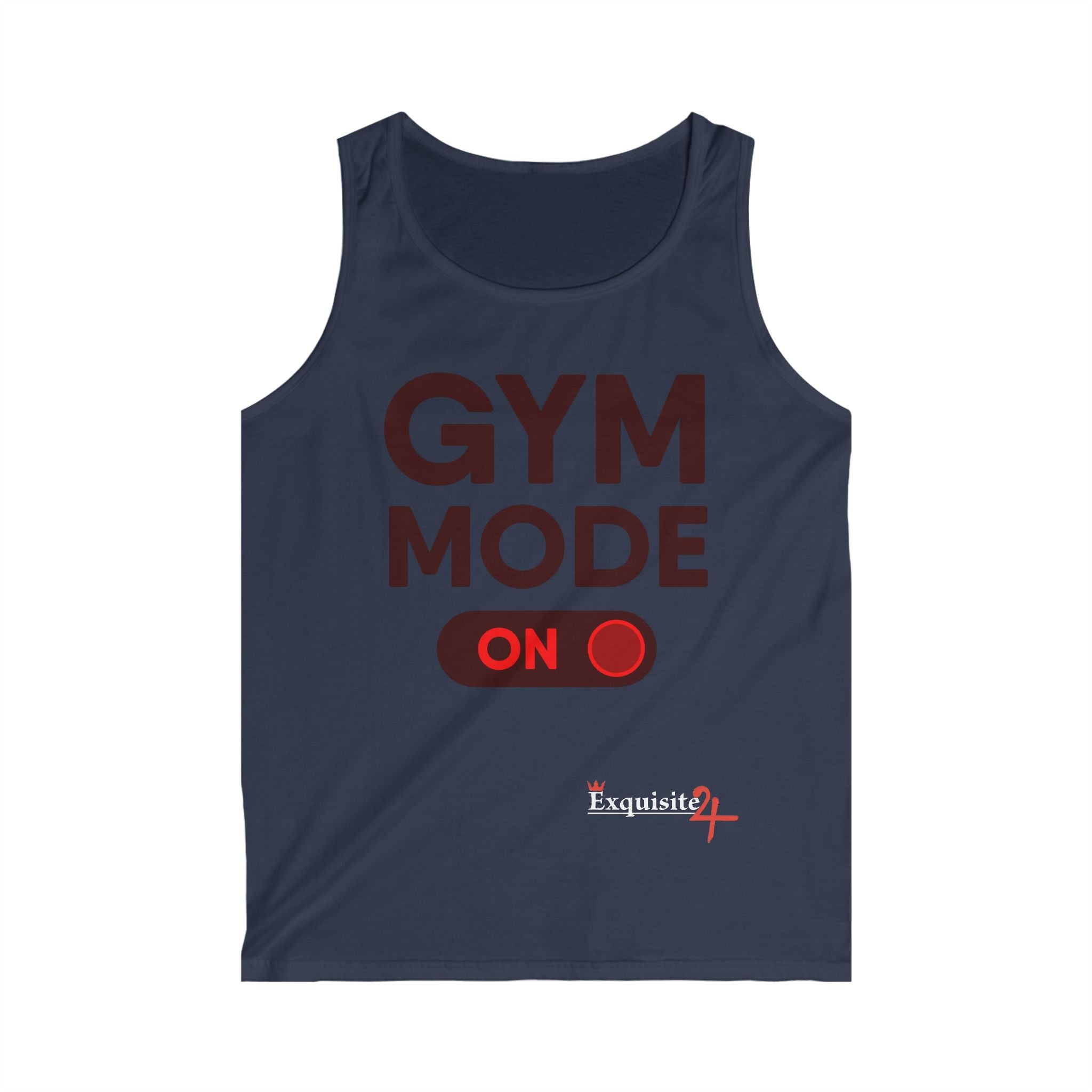 Exquisite 24 Gym Mode On Tank Top — Men's Workout Tank for Gym Enthusiasts