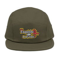 Embroidered 5-Panel Cap — 'Exquisite 24' Logo Streetwear Hat
