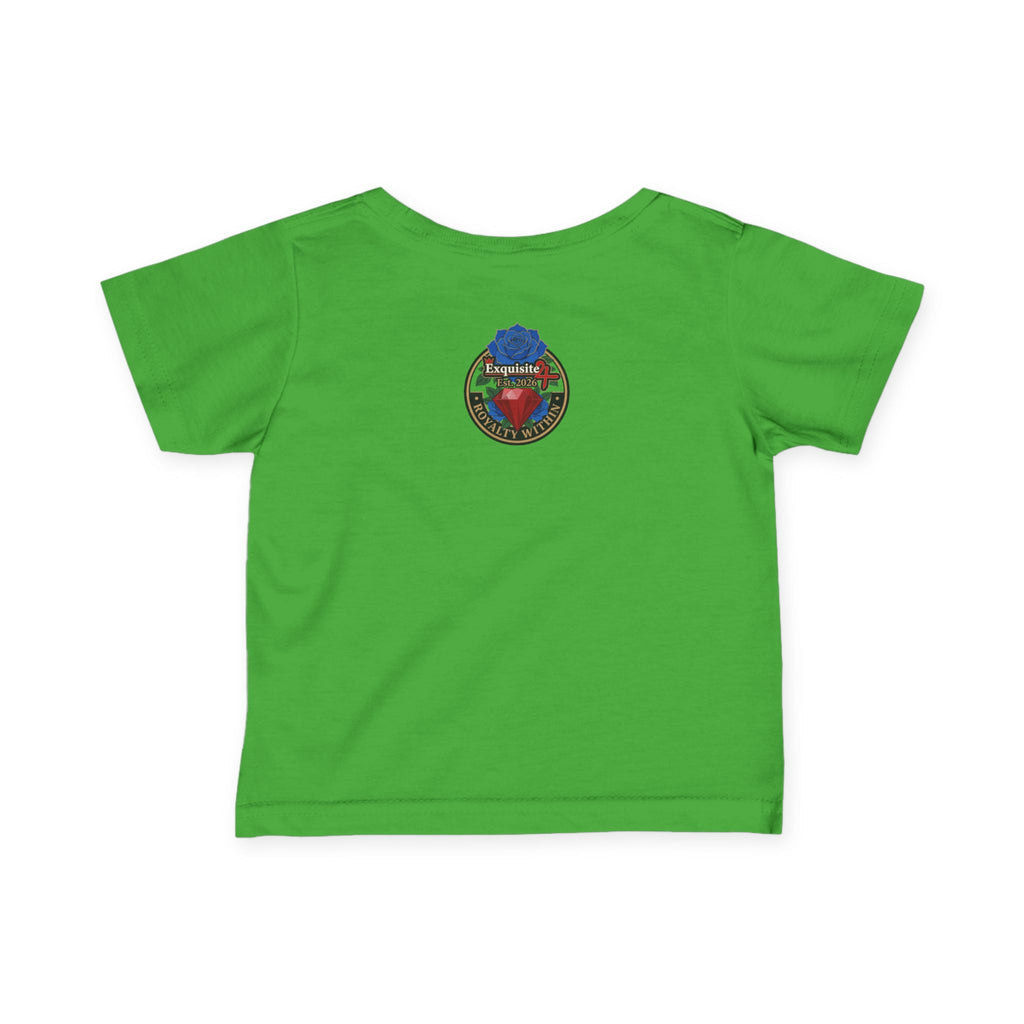 Infant Tee — "Daddy's Prince" Baby T‑Shirt with Crowned Angel Design