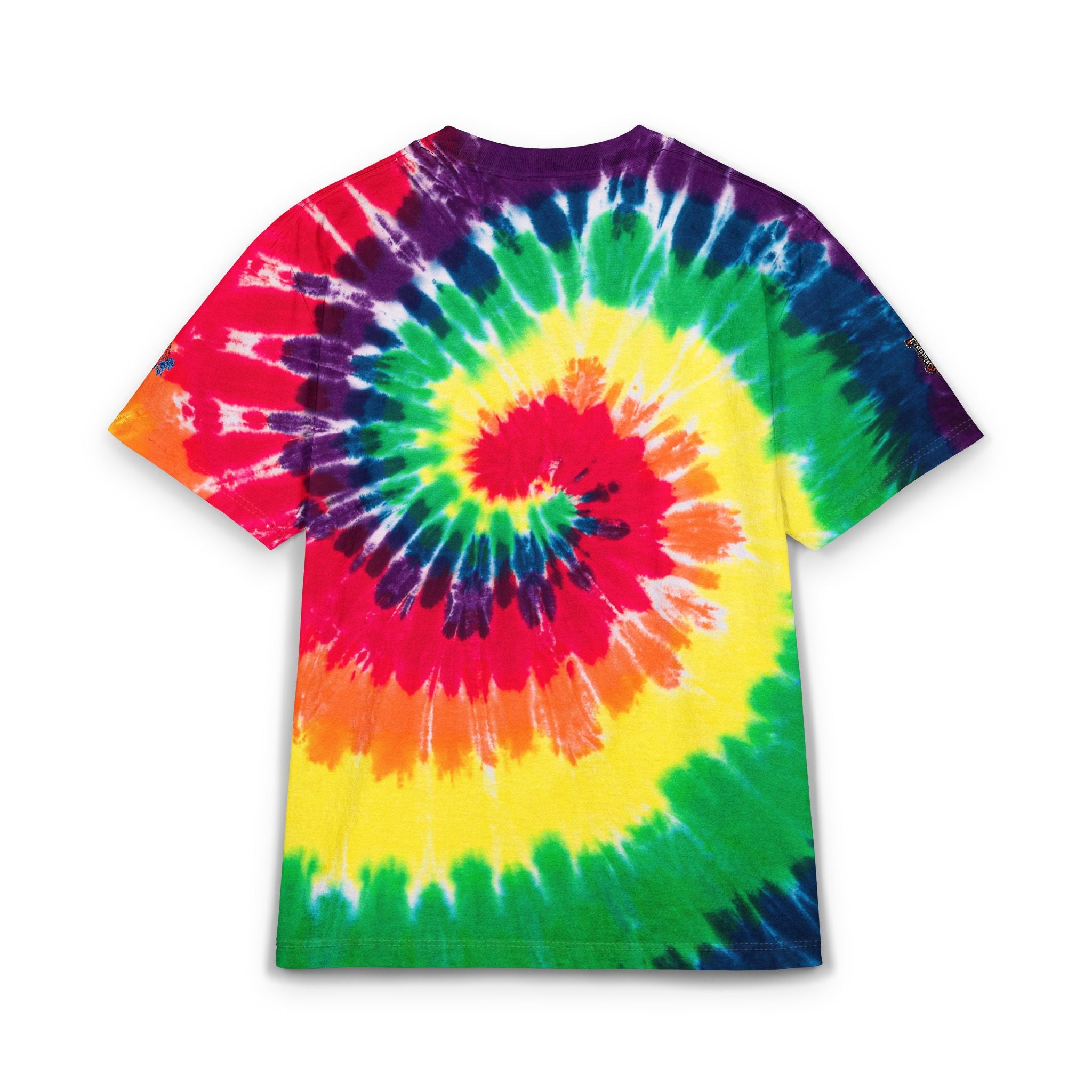 Tie-Dye Spiral 'Royal Within' Embroidered T-Shirt
