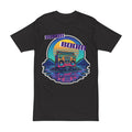 Retro Boombox Tee — Sunset Vaporwave Music Graphic Shirt