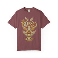 Gold "BLESSED" Graphic T-Shirt
