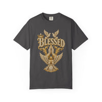 Gold "BLESSED" Graphic T-Shirt