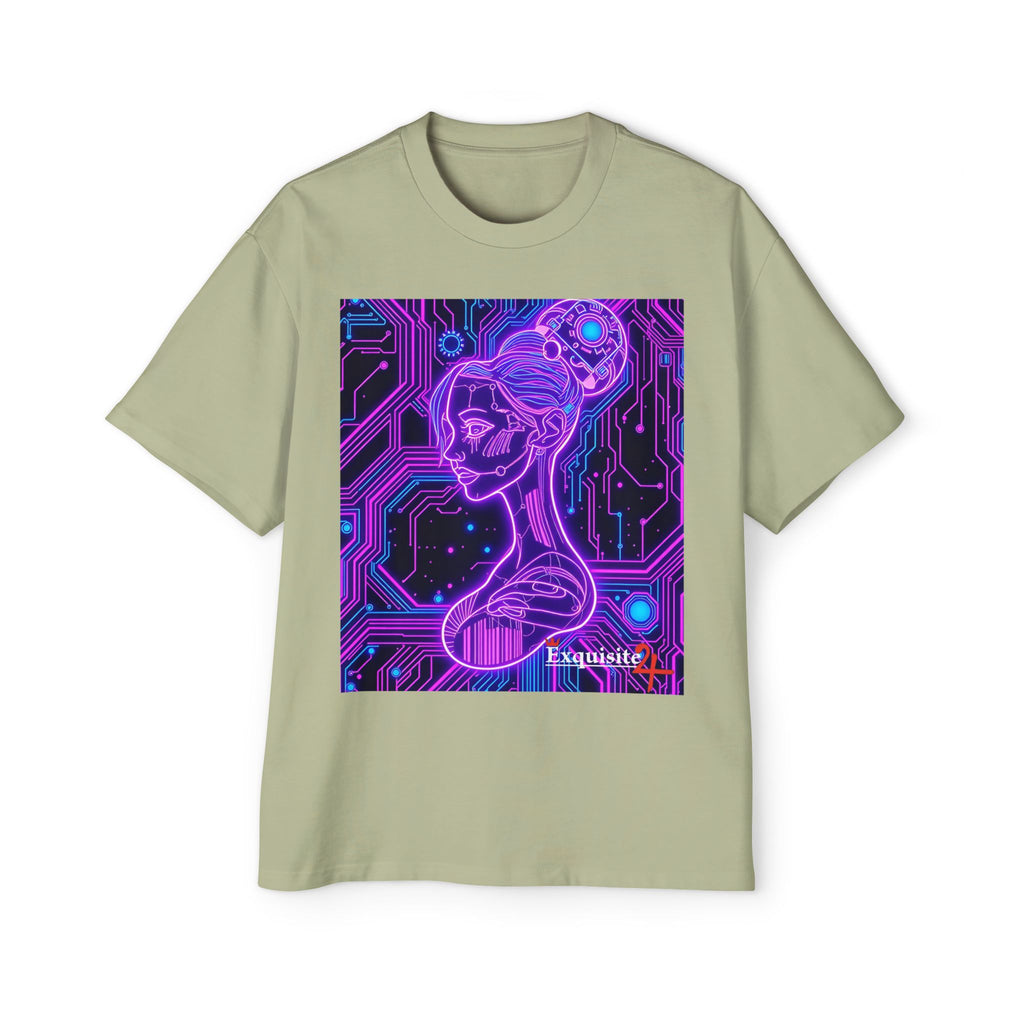 Cyberpunk Goddess Graphic Tee Oversized Men's T-Shirt