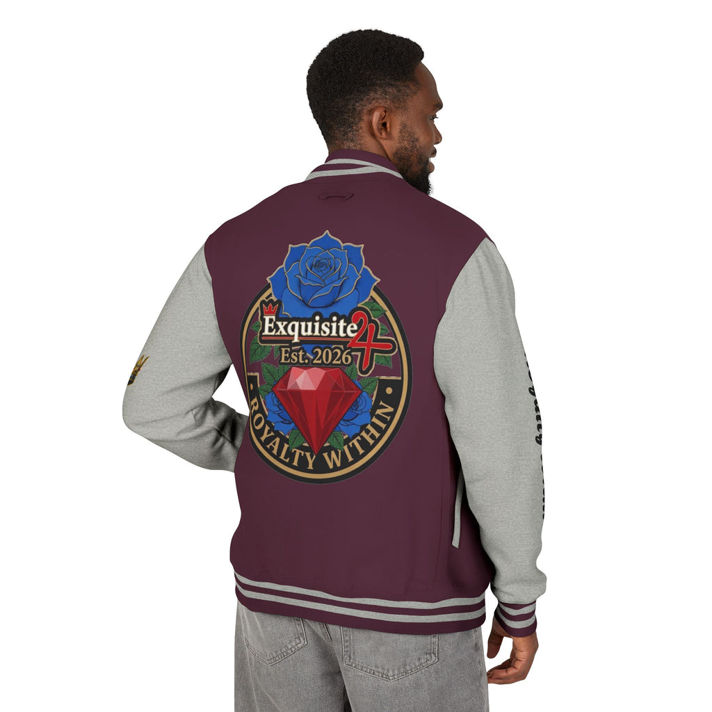 Exquisite 24 Royalty Within Emblem Varsity Jacket