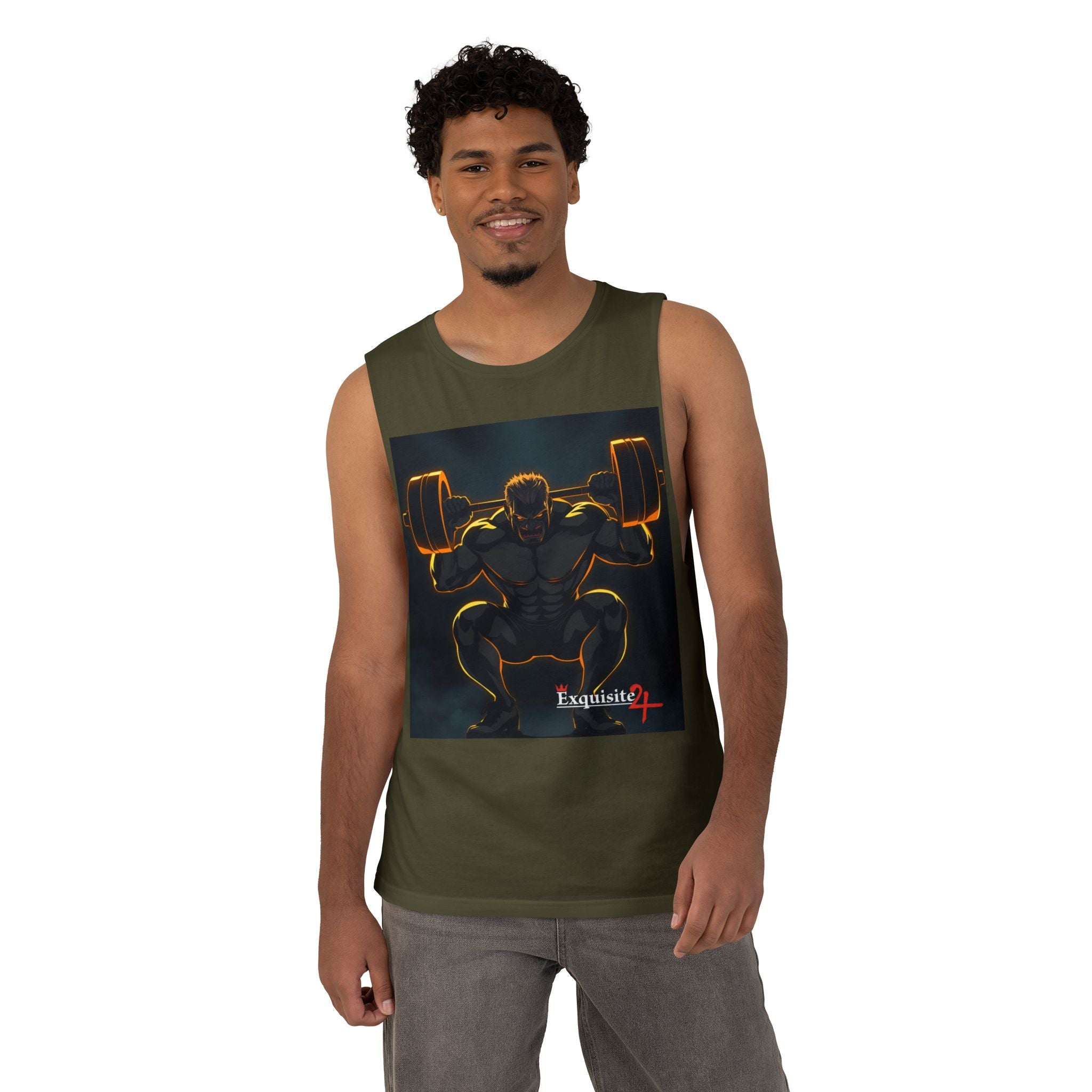 'Champions Are Made in the Gym' Weightlifting Graphic Tank