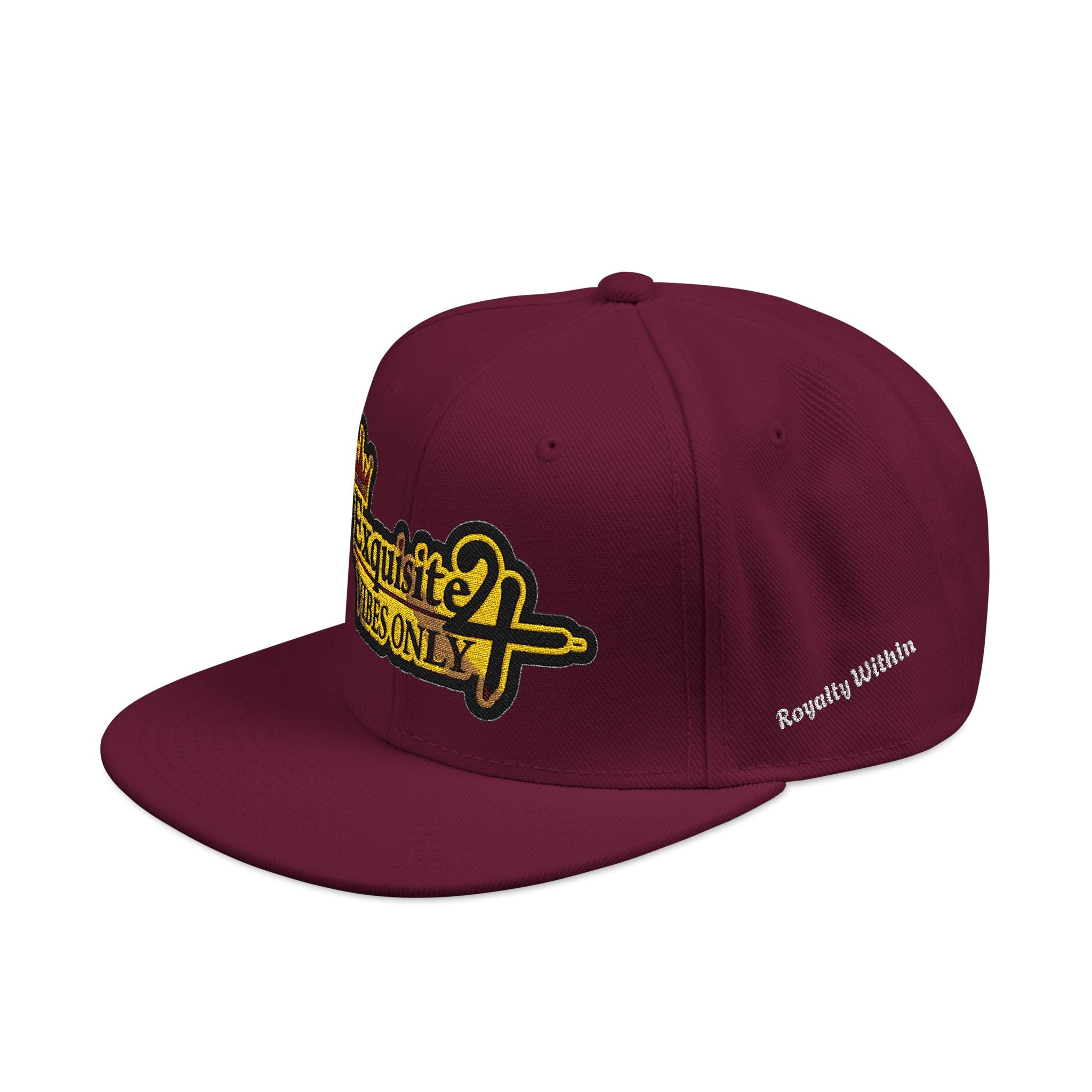 Exquisite 24 VIBES ONLY Embroidered Snapback Hat — Vintage Script Logo Streetwear Cap