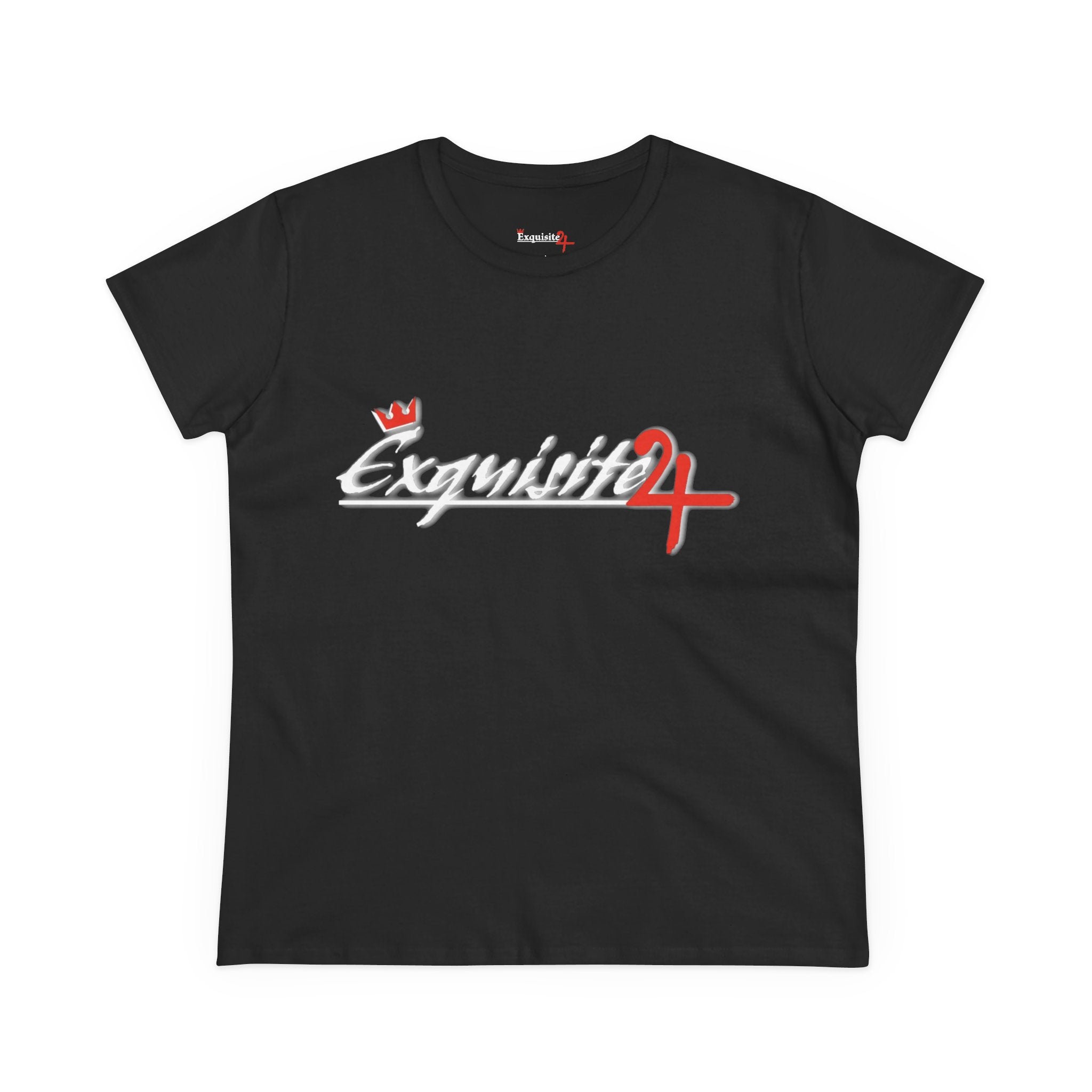 Cursive Exquisite 24 Red Accent Logo Women's Graphic Tee