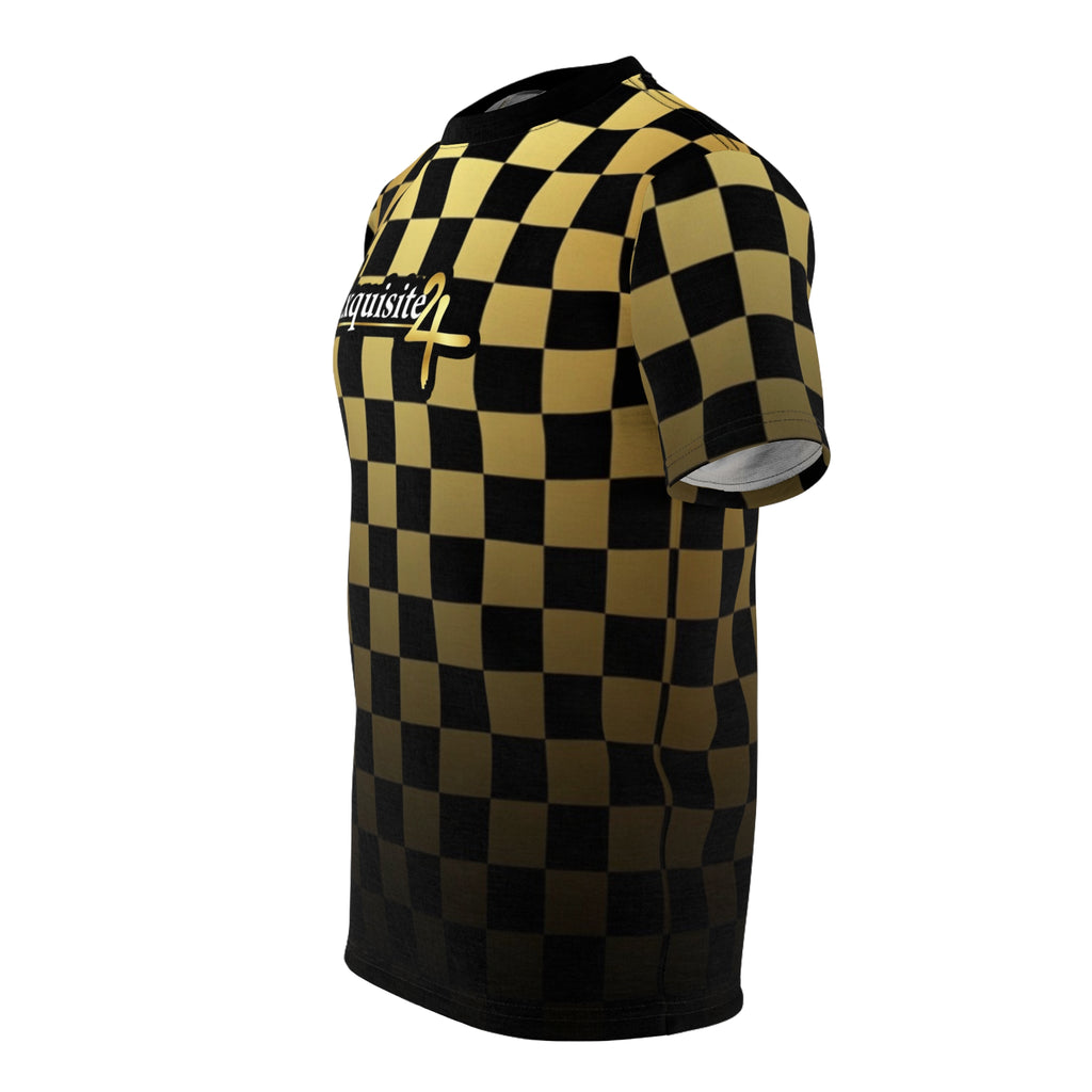 Exquisite 24 Gold Checkerboard Tee
