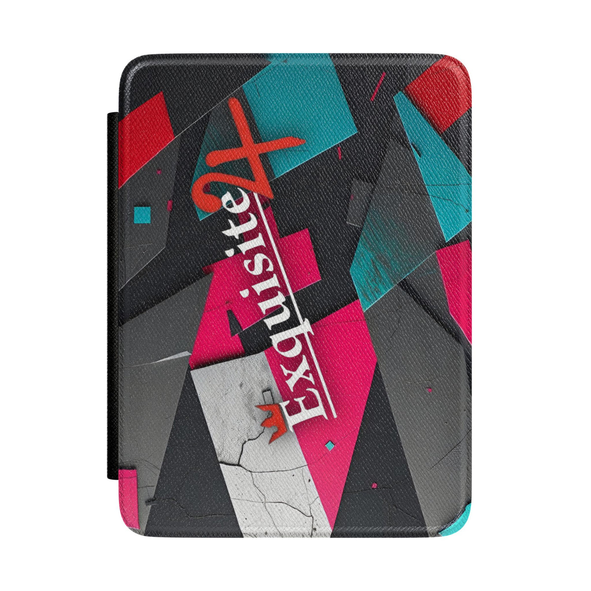 Kindle Case — Exquisite Abstract Geometric Sleeve (Pink & Teal)