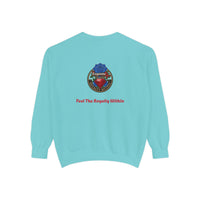 Exquisite 'Feel The Royalty Within' Sweatshirt — Crown Emblem Garment-Dyed Crewneck