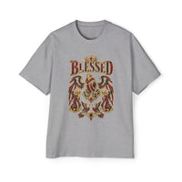 Paisley "BLESSED" Oversized Graphic Tee