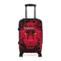 Exquisite 24 Red Leopard Carry-On Suitcase — Bold Animal Print Luggage