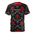 Exquisite 24 Red & Black Damask Tee