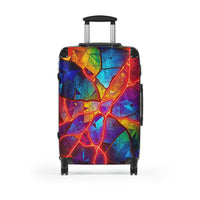 Colorful Cracked Glass Suitcase
