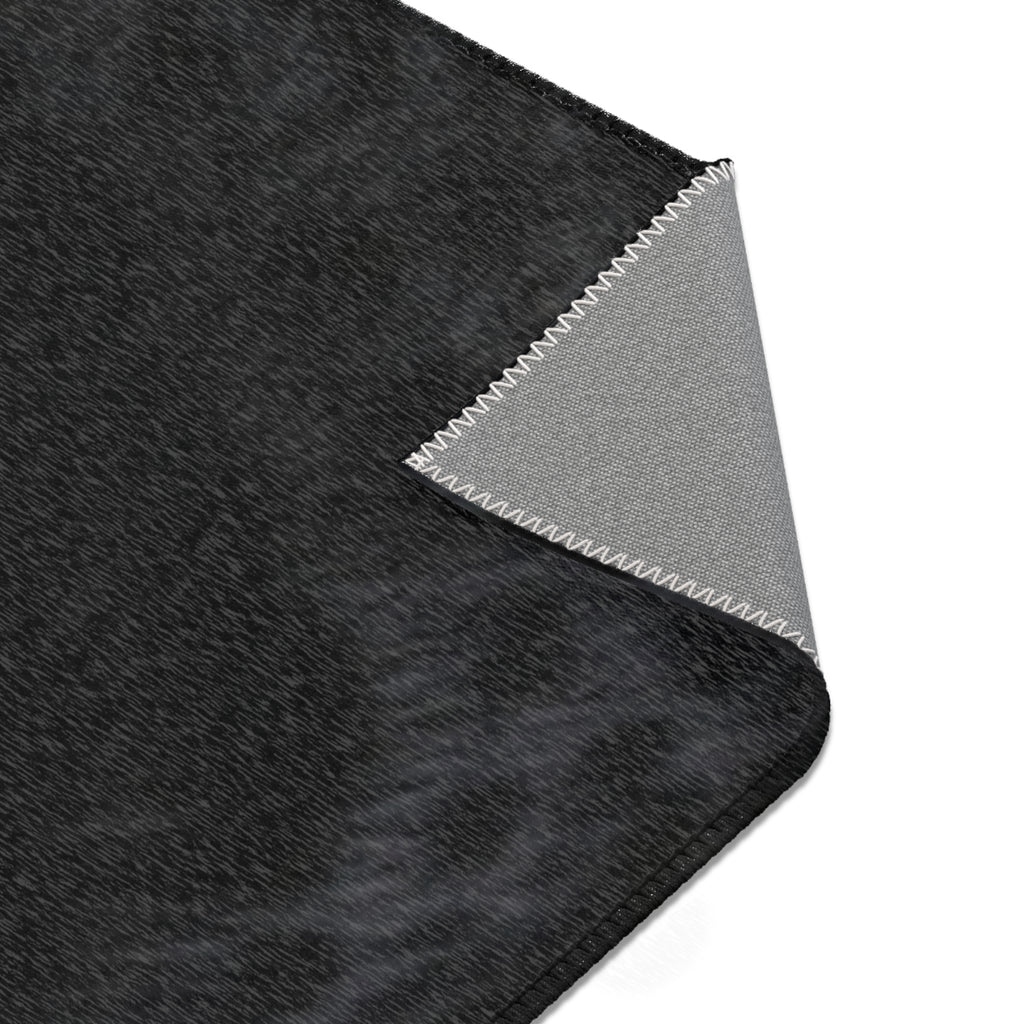 Black Panther Area Rug — Realistic Panther Face Decorative Accent Rug