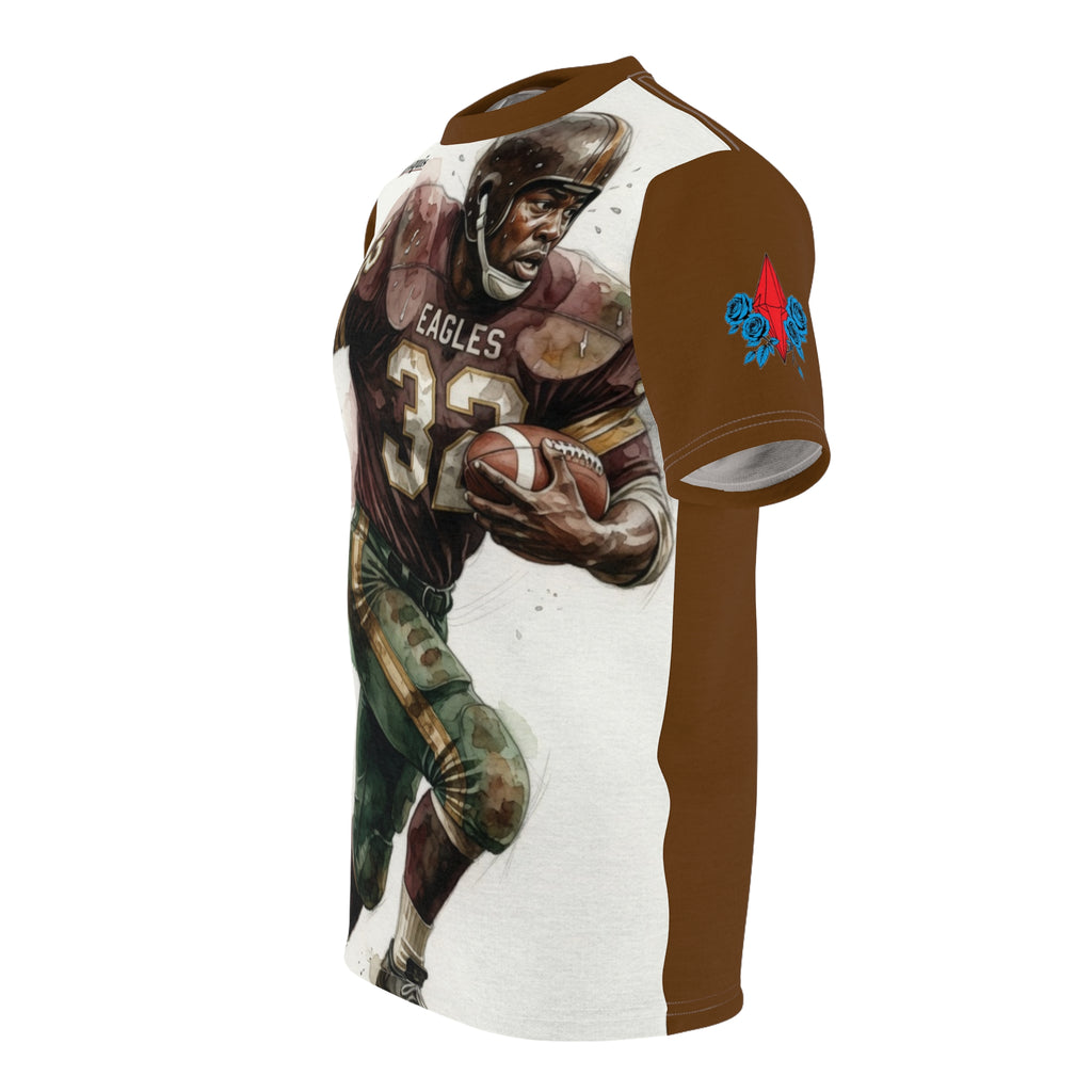 Vintage Football Player All-Over Print Tee