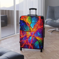 Colorful Cracked Glass Suitcase