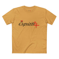 Cursive Exquisite 24 Red Accent Logo Graphic Tee