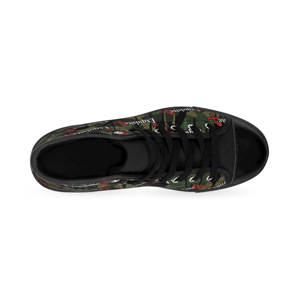 Camouflage 'Exquisite 24' High-Top Sneakers — Men’s Military-Inspired Casual Shoes
