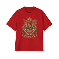 Paisley "BLESSED" Oversized Graphic Tee