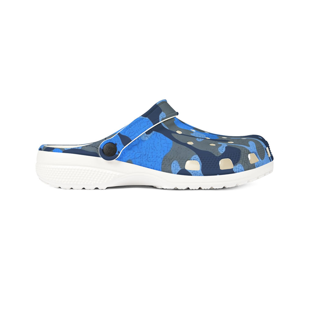 Blue Camo EVA Foam Clogs