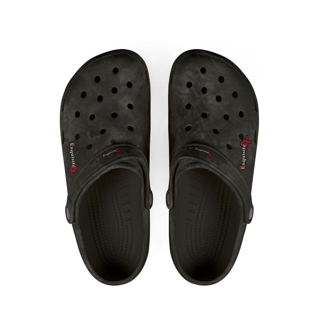 Black Marbled EVA Foam Clogs