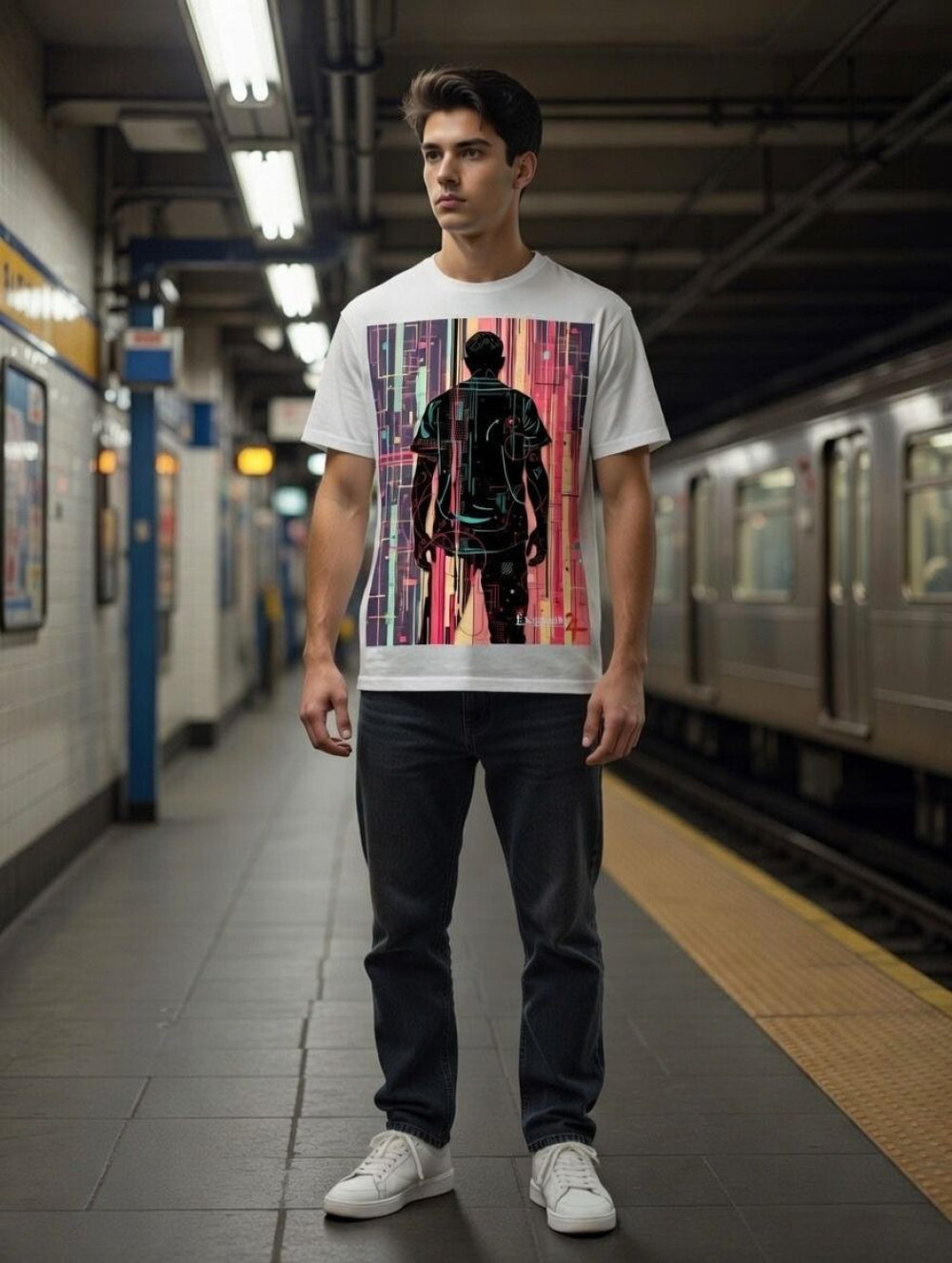 Digital Horizon Graphic Tee