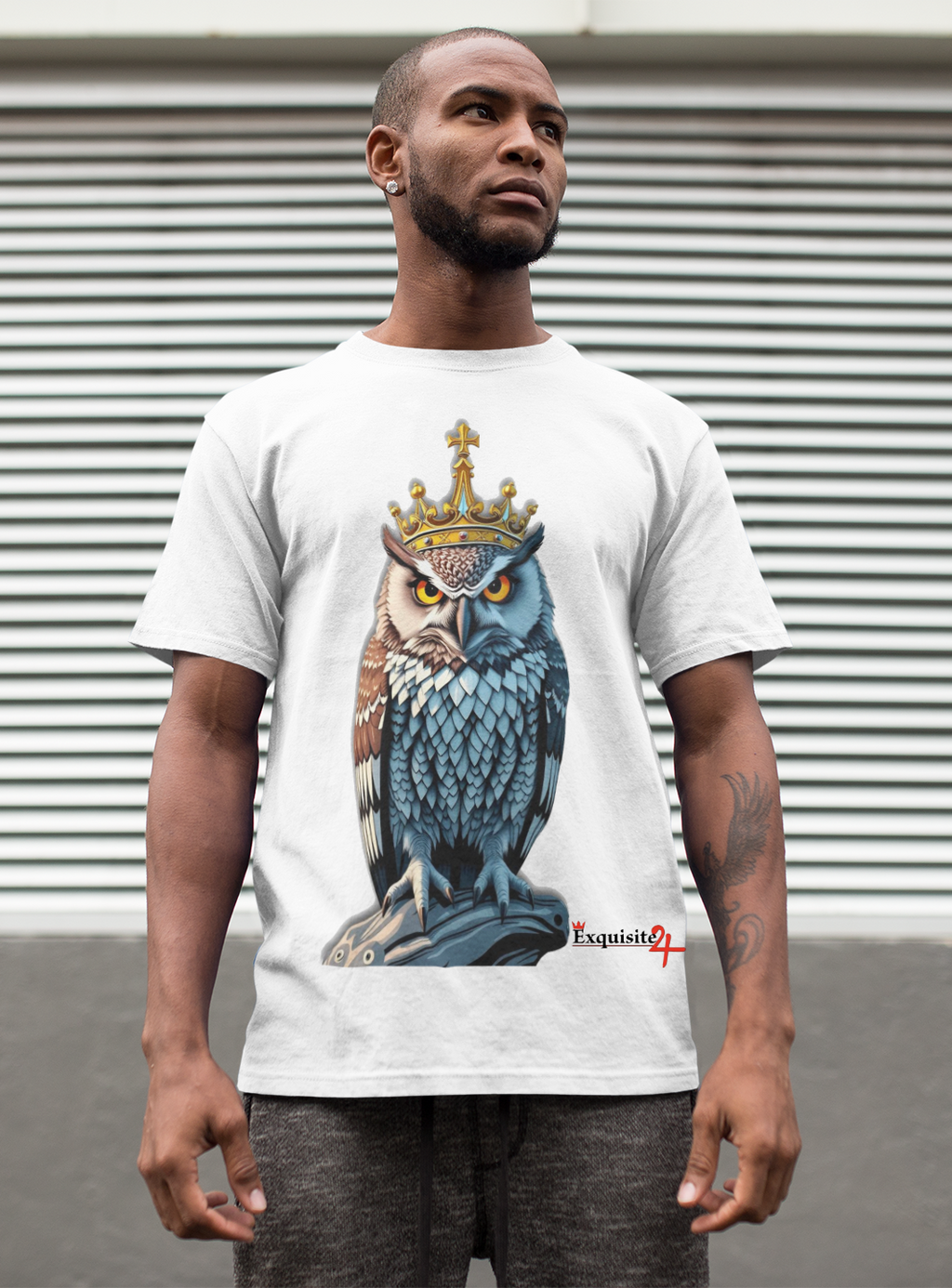 Brown Crowned Owl Graphic Tee