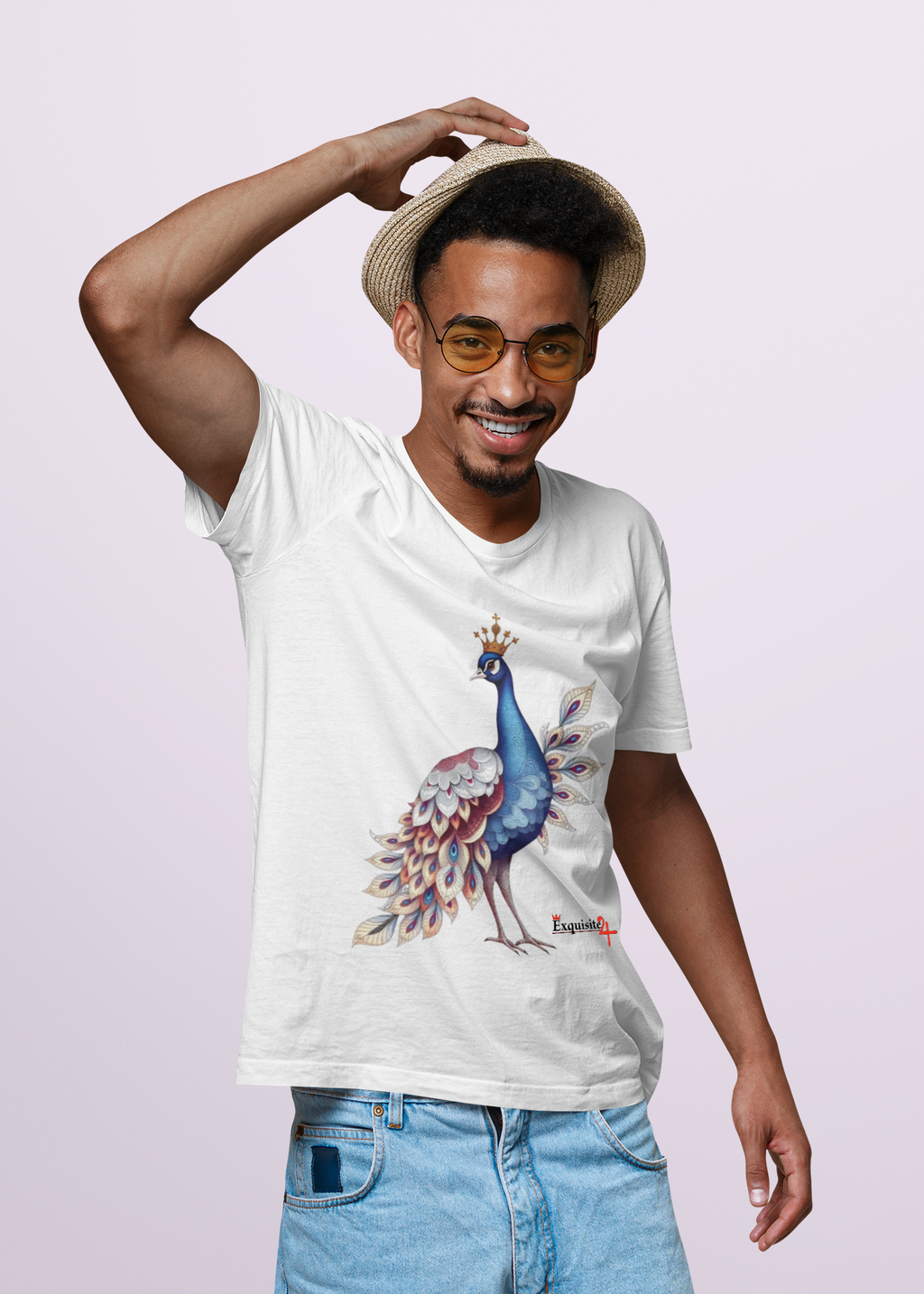Watercolor Peacock Graphic Tee