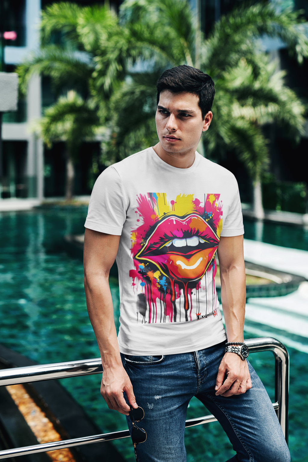 Graffiti Lip Graphic Tee