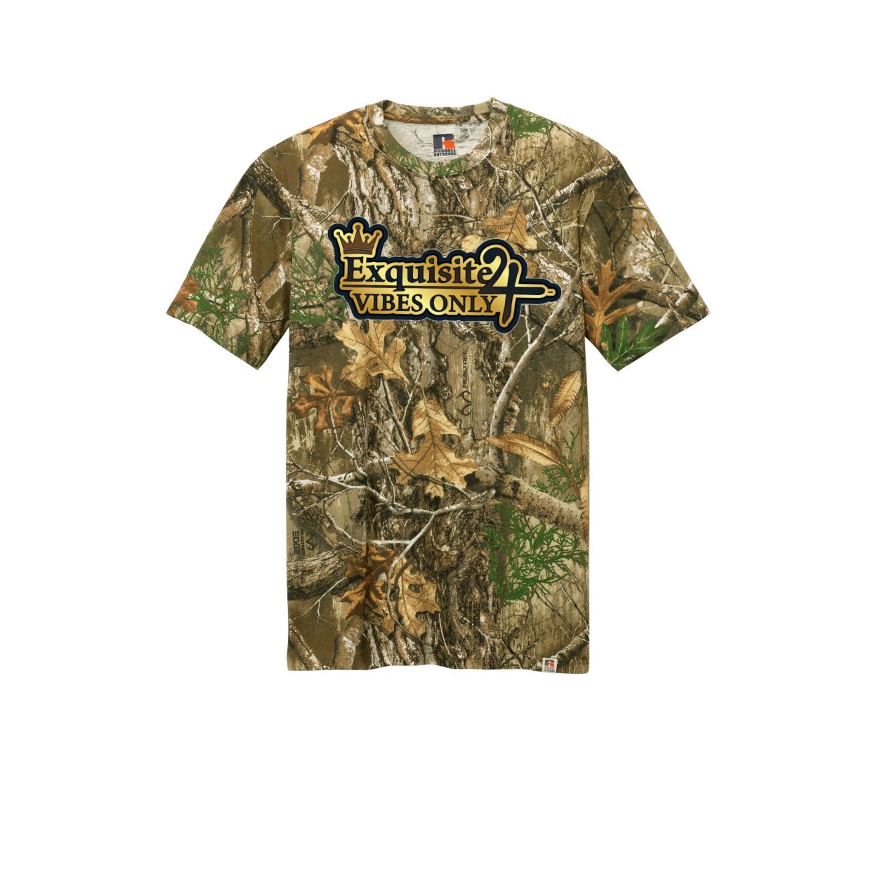 Exquisite 24 Vibes Only Camo Forest T-Shirt