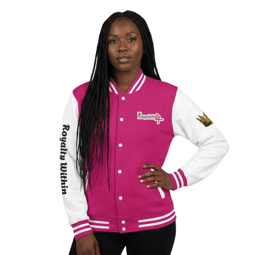 Exquisite 24 Royalty Within Emblem Varsity Jacket