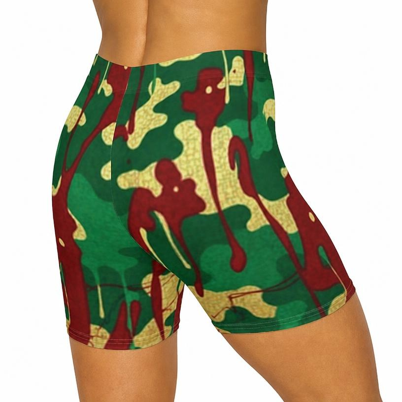 Camo Drip Biker Shorts