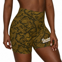 Snake Print Biker Shorts