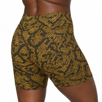 Snake Print Biker Shorts