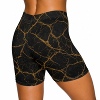 Black Gold Biker Shorts