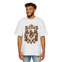 Paisley "BLESSED" Oversized Graphic Tee