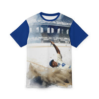 Baseball Slide Graphic Tee — Vintage Stadium Shirt