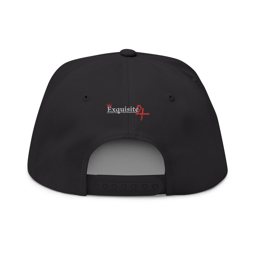 Classic Exquisite 24 Embroidered Flat Bill Cap